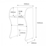 프레디 스터디카페 책상 고무나무 원목 도서관 칸막이 집중력 1인 가정용 독서실 책상