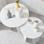 보니 원형 탁자 타원형 라운드 작은 미니 카페 식탁 테이블 400 (중형)