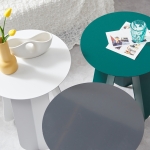 보니 원형 탁자 타원형 라운드 작은 미니 카페 식탁 테이블 600 (대형)