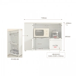 카라 전기 밥솥 수납장 밥통 다이 선반 다용도 주방 렌지대