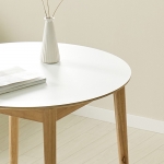 리넨 HPM 내츄럴 티테이블 작은 식탁 원룸 식당 카페 원형 테이블 라운드 테이블 600