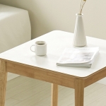 리넨 HPM 내츄럴 작은 식탁 미니 원룸 식당 카페 사각 테이블 600x600