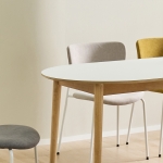 리넨 HPM 내츄럴 넓은 식탁 6인 식당 테이블 미드센추리 카페 테이블 1800x800