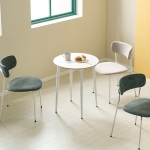 에단 HPM 화이트 티테이블 작은 식탁 원룸 식당 카페 원형 테이블 라운드 테이블 600
