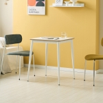 에단 HPM 화이트 작은 식탁 미니 원룸 식당 카페 사각 테이블 600x600