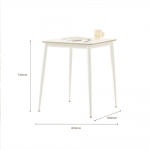 에단 HPM 화이트 작은 식탁 미니 원룸 식당 카페 사각 테이블 600x600