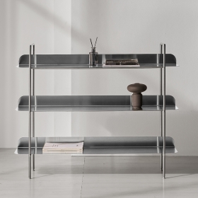 가든 작은 선반 다용도 스테인리스 거실 원룸 낮은 미니 3단 선반