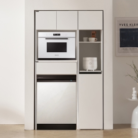 모덴 식기세척기장 밥솥선반 주방 빌트인 냉장고옆 수납장 세트