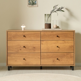 가이아 안방 옷 서랍장 낮은 슬림 와이드 3단 서랍장 1200