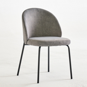 로버 블랙 패브릭 의자 1인 식탁 다이닝 카페 조야 기능성 체어