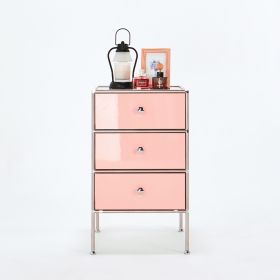 클로이 미니서랍장 작은 거실 안방 침실 철제 미드센추리 모듈 서랍장 400