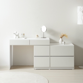 레이든 화장대 수납장 낮은 틈새 슬림 확장형 화장대 서랍장