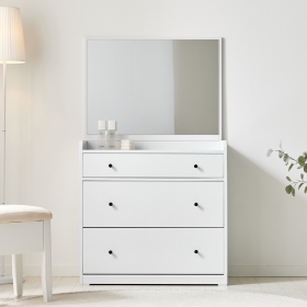 앨번 수납 화장대 세트 거울포함 입식 낮은 화장대 서랍장