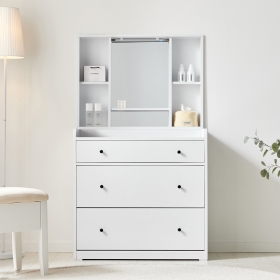 앨번 LED 화장대 세트 조명 콘솔 거울 화장대 수납장 서랍장