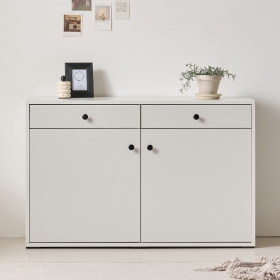 이베트 도어 수납장 1200 원룸 거실 안방 베란다 다용도실 낮은 수납장