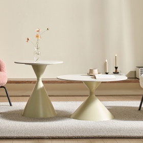 필로메 세라믹 소파테이블 미니 거실 좌식 낮은 테이블 (2개 세트)