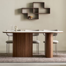 잔카 포세린 세라믹 테이블 타원형 6인용 세라믹 식탁 1800x800