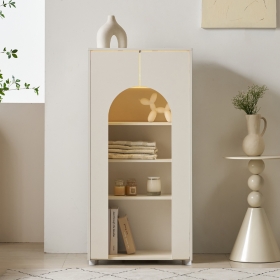 아벨 벽난로 콘솔 테이블 LED조명 아치형 인테리어 선반 수납장 600x1200