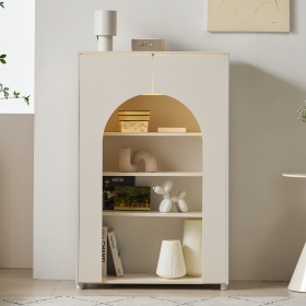 아벨 벽난로 콘솔 테이블 LED조명 아치형 인테리어 선반 수납장 800x1200