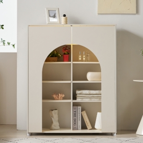 아벨 벽난로 콘솔 테이블 LED조명 아치형 인테리어 선반 수납장 1000x1200