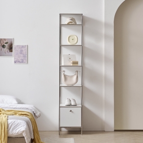 가든 모듈 스틸 디자인 거실 철제 책 북 선반 다용도 미니 틈새 5단 선반장