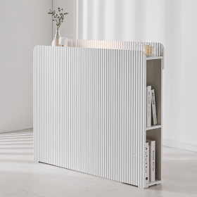 노먼 템바보드 침대 헤드보드 호텔식 수납 선반 LED 조명 슈퍼싱글 SS