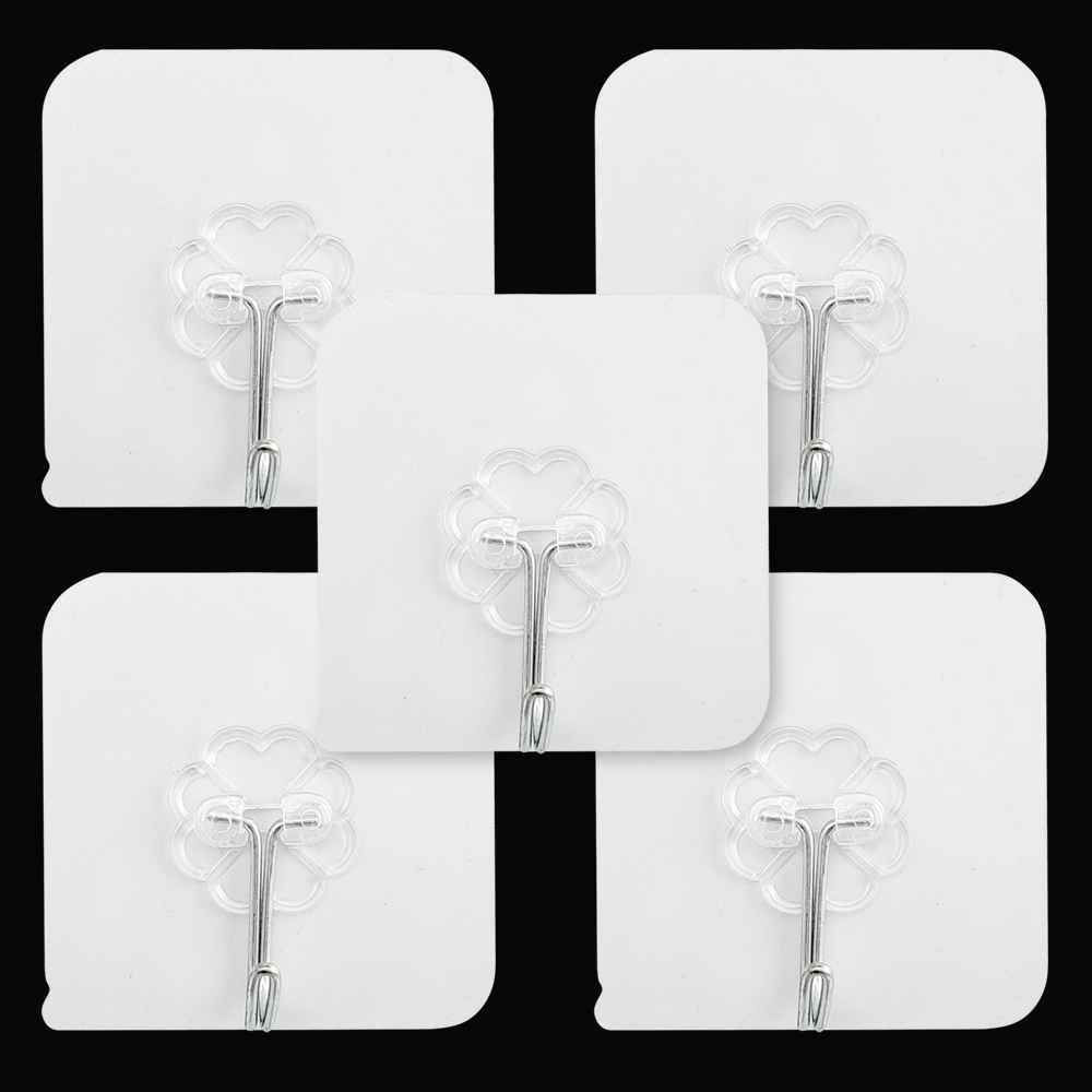 접착식 후크 고리 걸이 5p 세트