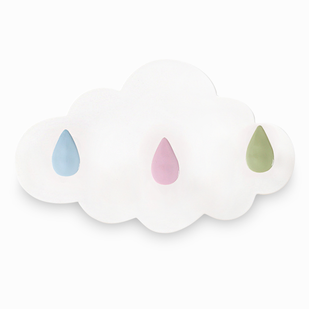 구름 모양 부착식 후크 걸이