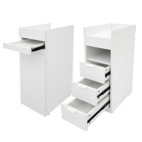 [나인] 사이드 캐비넷W300고객쪽 소지품 트레이고급 무광 패트