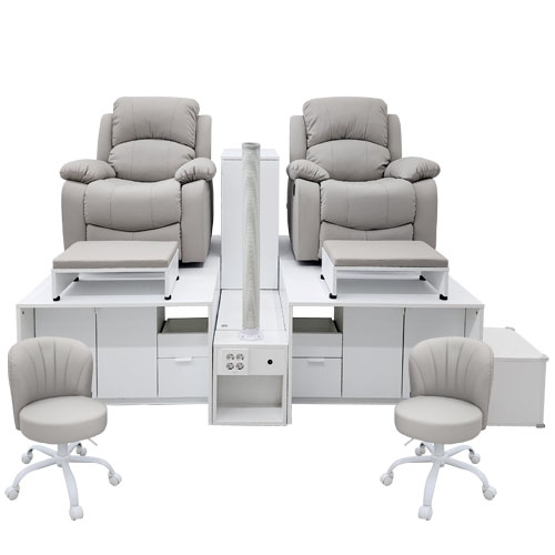 [나인] 2인 흡진 건식 페디세트※ 습식으로 변경 가능W2150고급 무광 패트