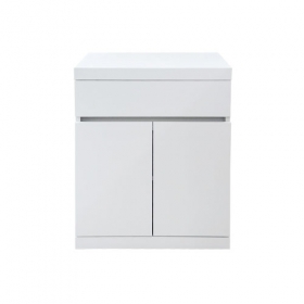 [리옹] 1서랍+2도어 하부장W600간결한 자체 손잡이고급 무광 패트