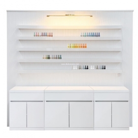 [ 클라우드 ] 인테리어 진열장템바보드(유백색) +고급 무광 패트템바보드 벽체와 고급스러운 갤러리 벽등으로메인 벽면에 인테리어 효과를 극대화!템바보드 컬러 선택 가능