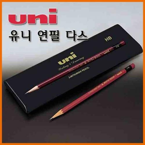 유니_유니연필 다스 6H 5H 4H 3H 2H H HB B 2B 3B 4B 5B 6B Uni pencil