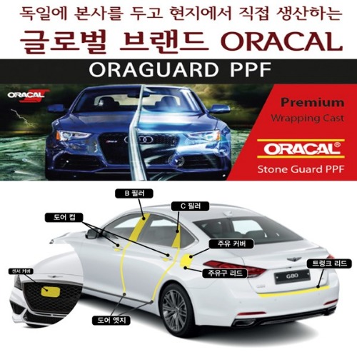 [ORACAL] 제네시스 G80 전용 ORAGUARD PPF 필름 세트 공동구매