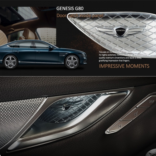 3차 한시공동구매_THE All-NEW GENESIS G80  크레스트 도어캐치 인사이드 패널