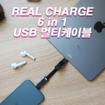 리얼차지 6 in 1 USB 멀티 케이블