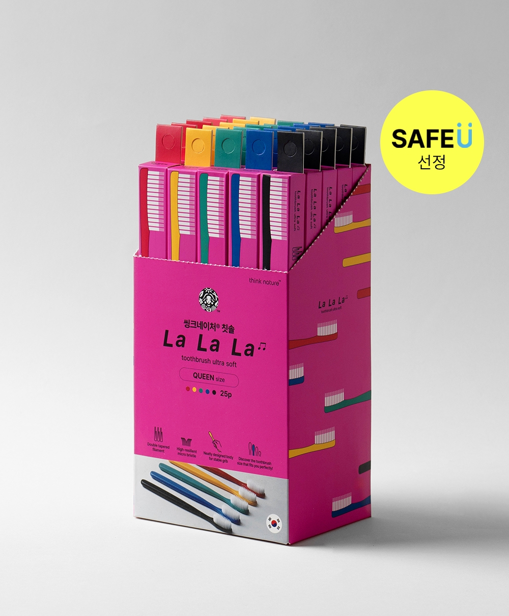 [킹/퀸/스탠다드]초미세 탄력모 인생칫솔씽크네이처 랄라라 울트라 소프트(25개입)