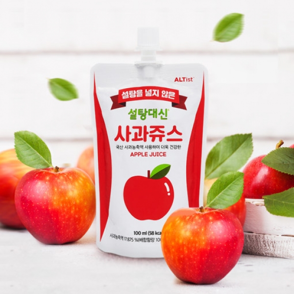 알티스트 설탕대신 사과쥬스 100ml 30개