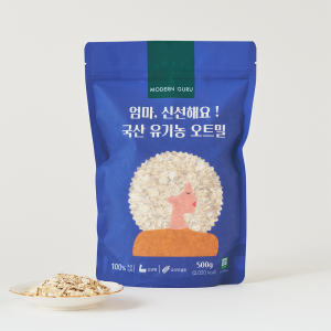 [모던구루] 국산 유기농 오트밀 500g