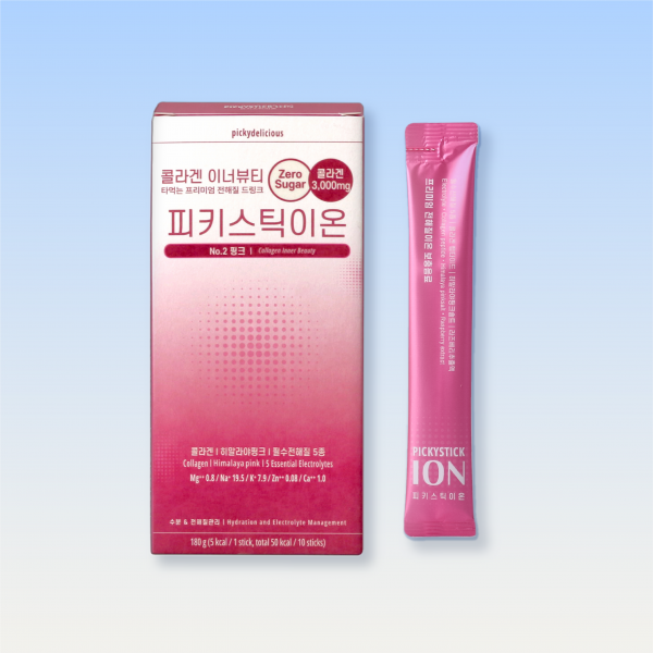 [멀티펑션] 제로칼로리 전해질이온음료 피키스틱이온 no.2 (콜라겐&히알루론산)