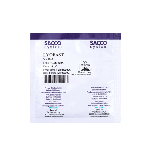 사코 요거트 스타터 발효균 동결건조 유산균 플레인 요거트 전용 SACCO LYOFAST Y 429A