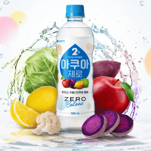 [롯데] 2%아쿠아 제로 PET500ml 6입