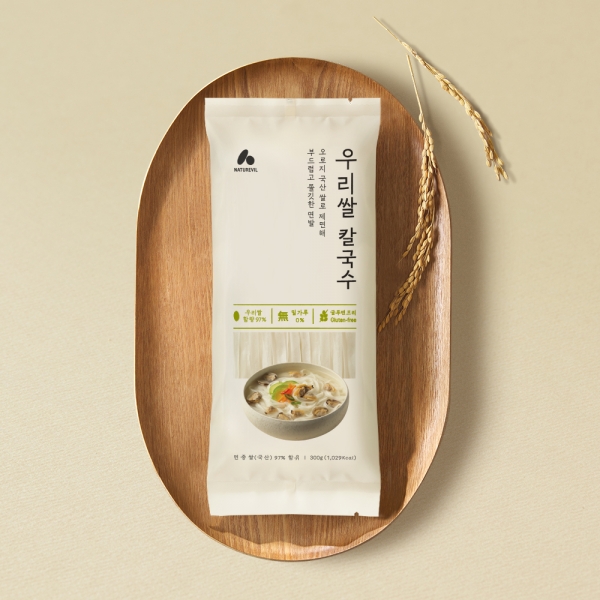 [네이처빌] 쌀97% 노밀가루 건면(소면/칼국수면)