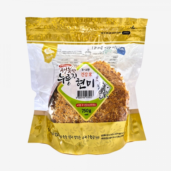 [황금이삭]행복한누룽지 750g 찹쌀 현미 백미 보리 끓여먹는 가마솥누룽지