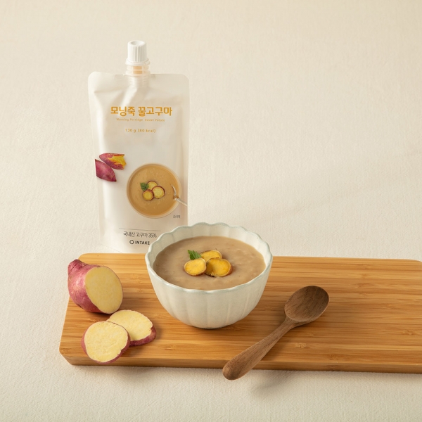 [인테이크] 아침식사 모닝죽 6종 130g 7팩(통단팥,단호박,꿀고구마,알밤,검은콩,초당옥수수)