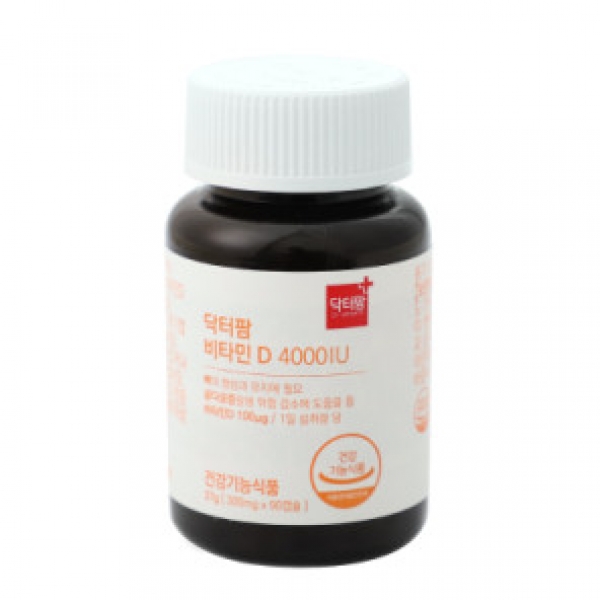 [닥터팜] 비타민D 4000IU 300mg X 90캡슐 (1통/3개월)