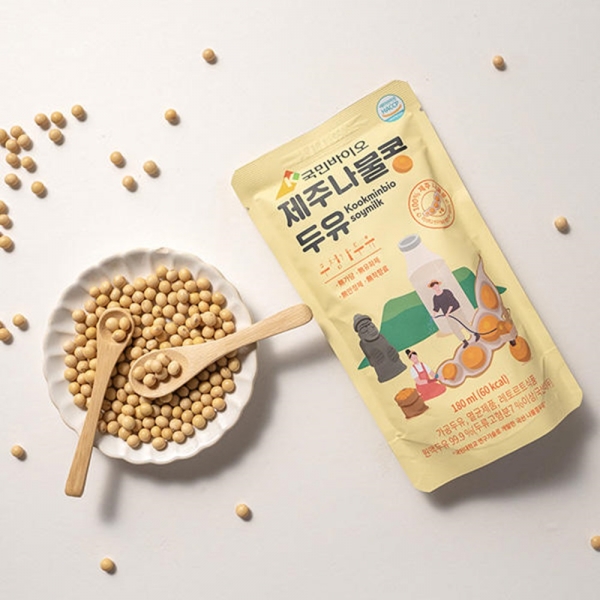 [국민바이오] 100% 국산콩 국민바이오 제주나물콩두유 180ML 40개입 + 프로틴솔루션 1팩 증정