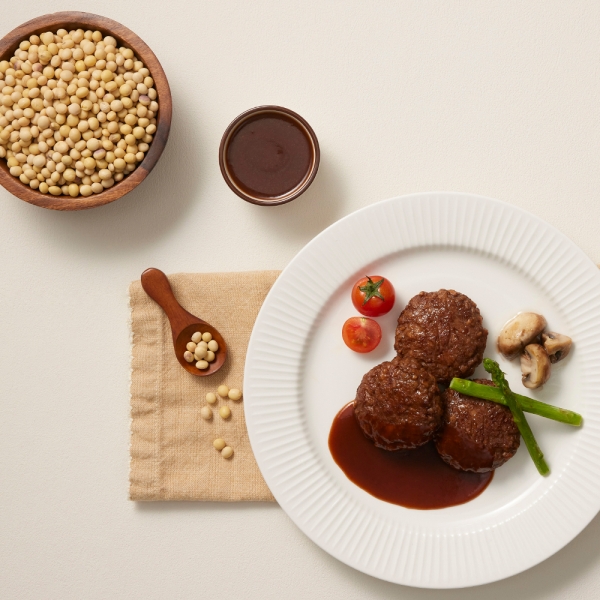 [파르팜] 레츠비건 비건 함박 스테이크 1.2kg (비건함박소스포함)