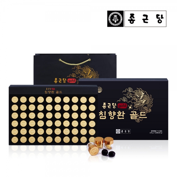 [종근당]침향환 골드 60환+쇼핑백(무료배송)