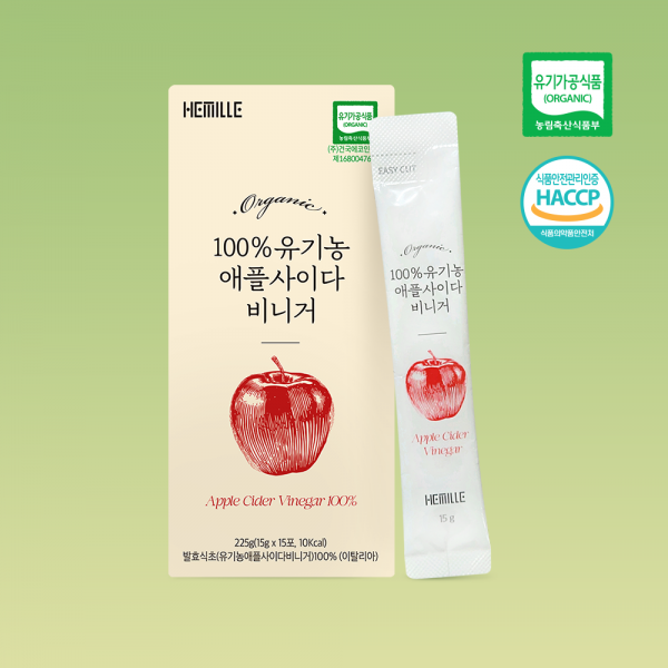[헤밀레] 100% 유기농 애플사이다비니거 스틱 15포